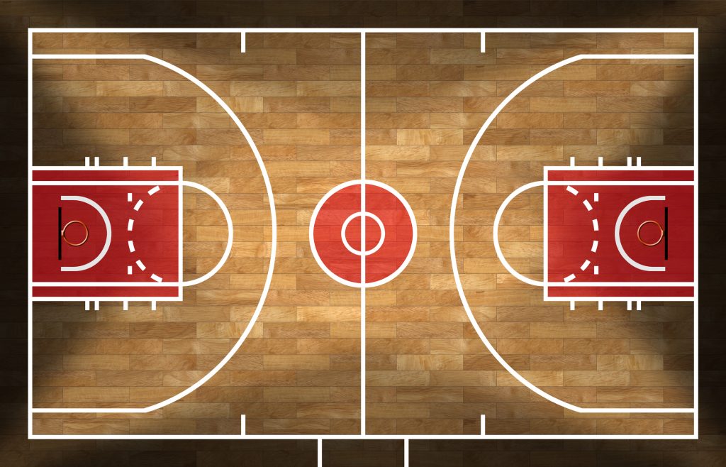 Professional Basketball Court