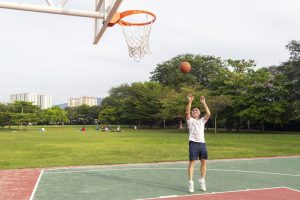 Recreational Basketball court installation